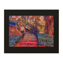 10-inch x 8-inch woudkunst