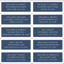 10 Individuele Gast Naam Adres Mystiek Blauw