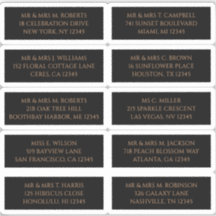 10 Individuele Gast Naam Adres Mystiek Zwart