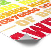 10 jaar 120 maanden Geweldige 10e verjaardag Poster (Hoek)