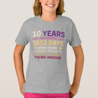 10 jaar 120 maanden Geweldige 10e verjaardag