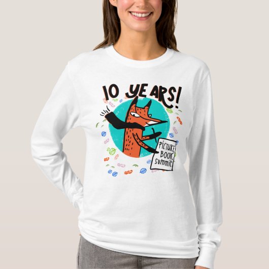 10 jaar Afbeelding Book Summit T-shirt (Voorkant)