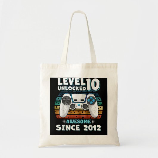 10 jaar BDay Son Boy Funny Gamer 10 jaar oud Bi Tote Bag (Voorkant)