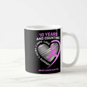 10 jaar borstkanker overlevende geschenken voor vr koffiemok