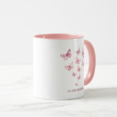 10 jaar Borstkanker Survivor Cup Mok (Voorkant rechts)