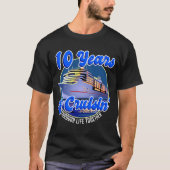10 jaar bruiloft Jubileum 10e cruiseschip  T-shirt (Voorkant)