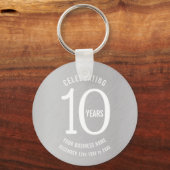 10 jaar cadeautje voor cadeautje voor feestelijke  sleutelhanger (Voorkant)