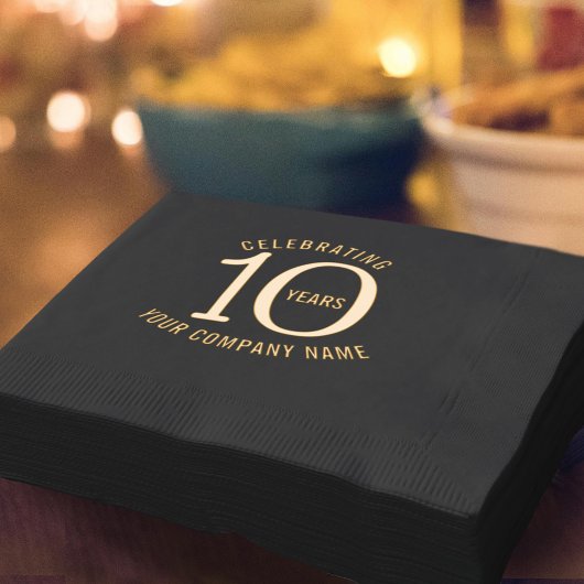 10 jaar Corporate Business Anniversary Party Folie Servetten