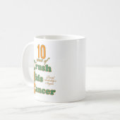 10 jaar Crush Kinder Cancer Mok (Voorkant links)