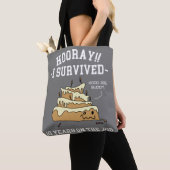 10 jaar dienstverband overleefd tote bag (Dichtbij)