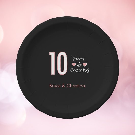 10 jaar en het tellen van Jubileum Paper Bord