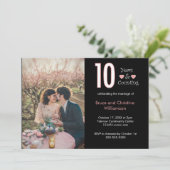 10 jaar en telt jubileum Personaliseer Kaart (Staand voorkant)