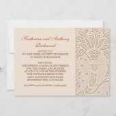 10 jaar foto huwelijksjubileum vintage kaart (Achterkant)