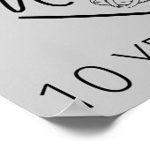 10 jaar geleden getrouwd poster (Hoek)