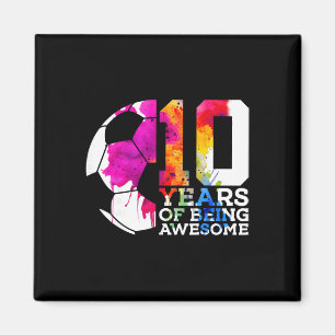 10 Jaar Geweldig Voetbal 10e Verjaardag  Magneet
