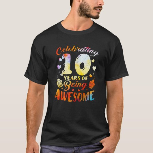 10 jaar Geweldige, 10 dagen gevierd T-shirt (Voorkant)