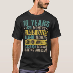 10 jaar Geweldige 10e verjaardag Co. T-shirt