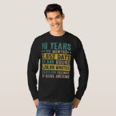 10 jaar  Geweldige 10e verjaardag Co. T-shirt (Voorkant volledig)