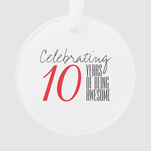 10 jaar geweldige.ai ornament (voorkant)