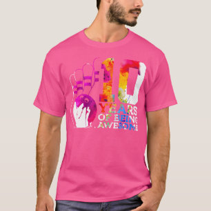 10 jaar Geweldige bowling 10e verjaardag T-shirt