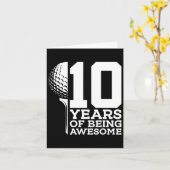 10 jaar Geweldige golfen 10e verjaardag 1 Kaart (Gele Bloem)