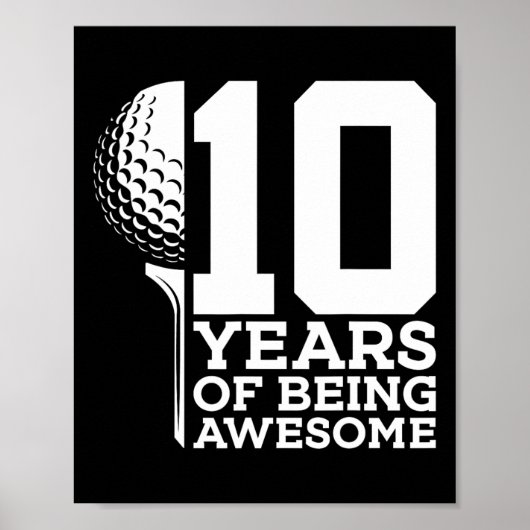 10 jaar Geweldige golfen 10e verjaardag 1 Poster (Voorkant)