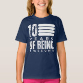 10 jaar Geweldige tiende verjaardag T-shirt (Voorkant)