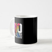 10 Jaar Geweldige Voetbal 10e Verjaardag Koffiemok (Voorkant links)