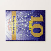 10 jaar herstel Jubileum vet cijfer Legpuzzel (Horizontaal)