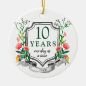 10 jaar herstel persoonlijke reinigings- en nuchte keramisch ornament (Voorkant)