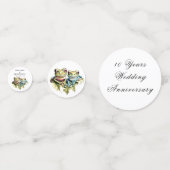 10 Jaar Huwelijk Jubileum Tuin Casual Partij Confetti (Achterkanten)