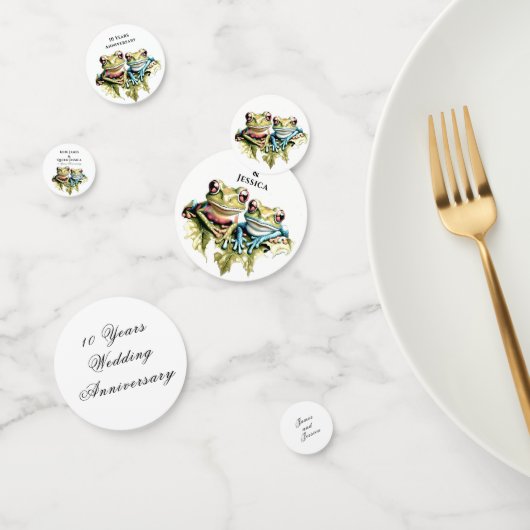 10 Jaar Huwelijk Jubileum Tuin Casual Partij Confetti (Groep)