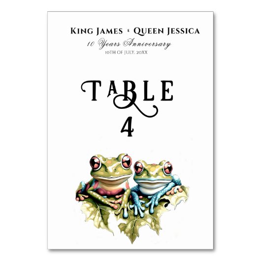 10 Jaar Huwelijk Jubileum Tuin Casual Partij Kaart (Voorkant)