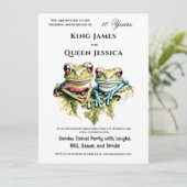 10 Jaar Huwelijk Jubileum Tuin Casual Partij Kaart (Staand voorkant)