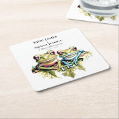 10 Jaar Huwelijk Jubileum Tuin Casual Partij Kartonnen Onderzetters (Schuin)