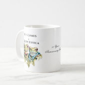 10 Jaar Huwelijk Jubileum Tuin Casual Partij Koffiemok (Voorkant links)