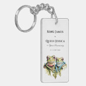 10 Jaar Huwelijk Jubileum Tuin Casual Partij Sleutelhanger (Voorkant Links)