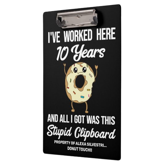 10 jaar Jubileum 10 jaar service Klembord (Links)