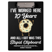 10 jaar Jubileum 10 jaar service Klembord (Voorkant)