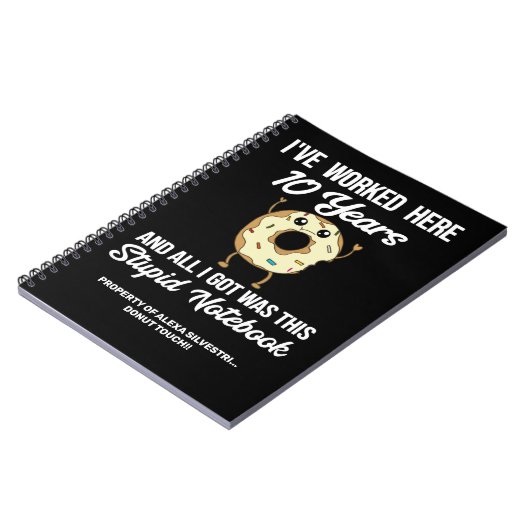 10 jaar Jubileum 10 jaar service Notitieboek (Linkerzijde)