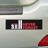 10 jaar Jubileum 11e Bumpersticker september (Op auto)