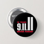 10 jaar Jubileum 11e Button september (Voorkant /achterkant)