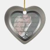 10 jaar Jubileum Ornament geborsteld in blik (Achterkant)