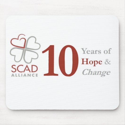10 jaar Jubileum SCAD Alliance mousepad Muismat (Voorkant)