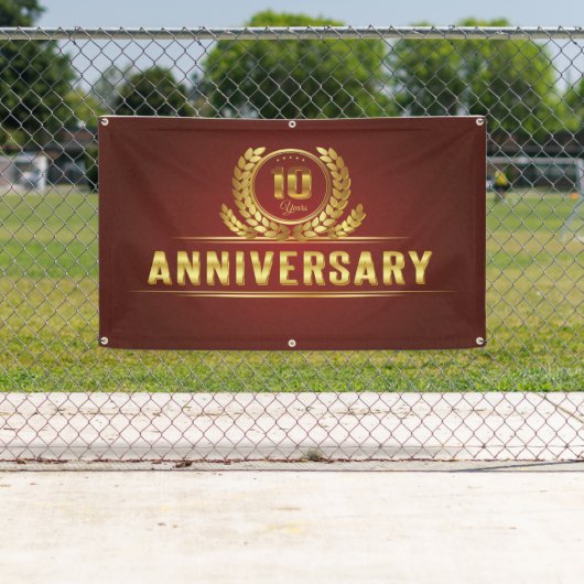 10 jaar Jubileum Spandoek (Insitu)