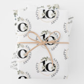 10 jaar Jubileum voor bruiloft - Aangepast Inpakpapier Vel (In situ)