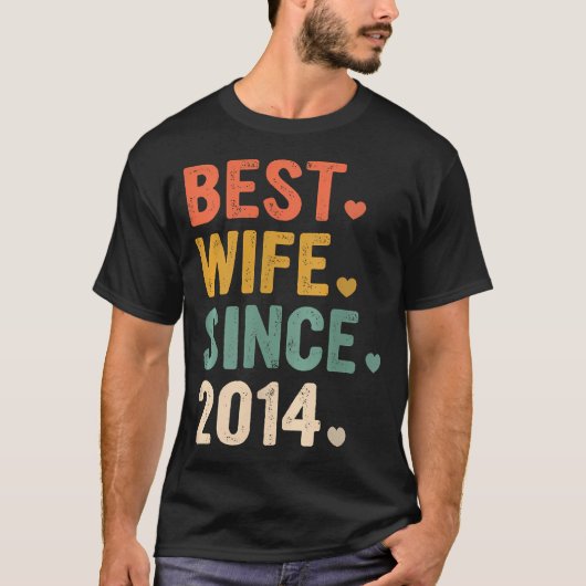 10 jaar Jubileum voor haar beste vrouw sinds 2014 T-shirt (Voorkant)