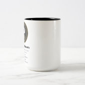 10 jaar Jubileum voor werk | Personeelswaardering Tweekleurige Koffiemok (Center)