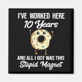 10 jaar Jubileum waardering werk Magneet (Voorkant)