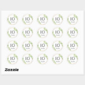 10 jaar jubileumstickers ronde sticker (Vel)